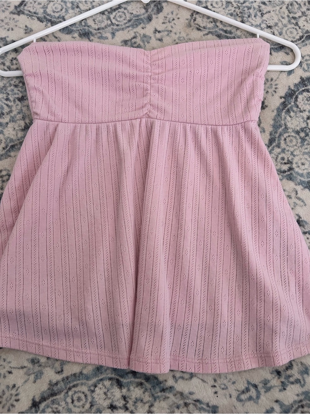 Hollister Strapless Pink Top